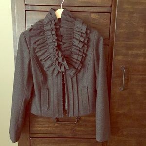 Hinge Ruffled Blazer